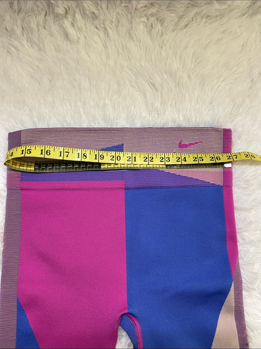 Nike Dri-Fit Women’s Colorblock  Sports Shorts - Pink Purple Blue Tan. Size-XL - Picture 4 of 14